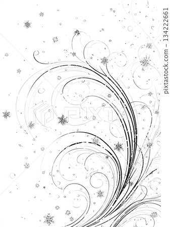 orthodox new year swirling winter breeze soft line art background orthodox new year swirling winter breeze soft line art background 134222661