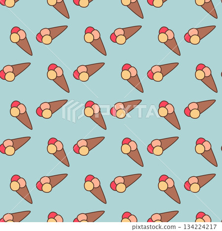 doodle ice cream pattern doodle ice cream pattern 134224217
