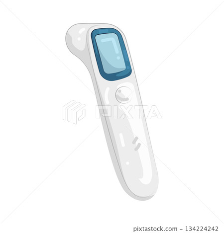 Illustration of digital thermometer Illustration of digital thermometer 134224242