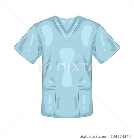 Illustration of nurse scrubs Illustration of nurse scrubs 134224244