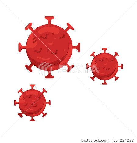 Illustration of virus  134224258