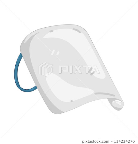 Illustration of face shield Illustration of face shield 134224270