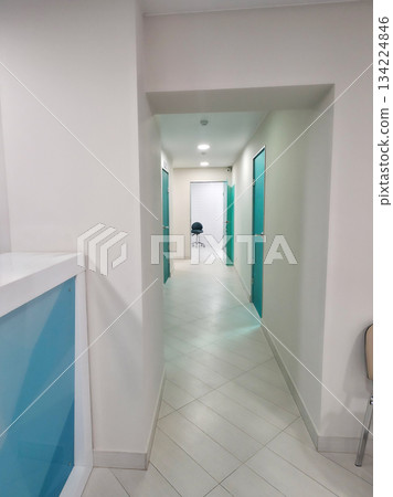 the corridor in the dental clinic 134224846