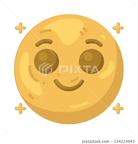 Illustration of smiling face Illustration of smiling face 134224943
