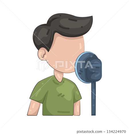 Illustration of voiceover   134224970