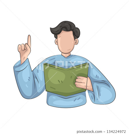 Illustration of storyteller Illustration of storyteller 134224972