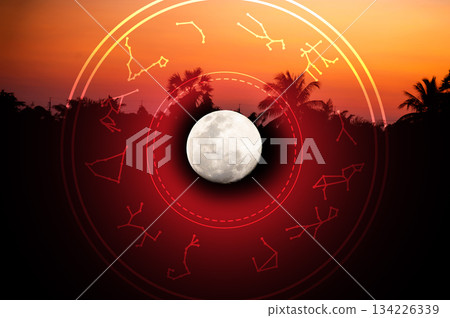 Zodiac signs and astrology with constellations, concepts, predictions, horoscopes, beliefs Zodiac signs and astrology with constellations, concepts, predictions, horoscopes, beliefs 134226339