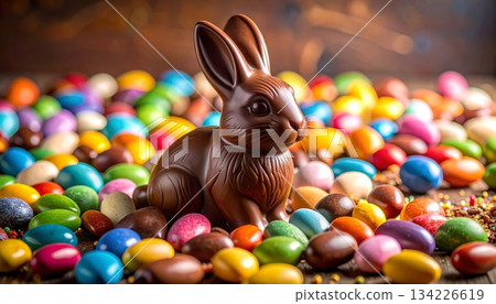 Easter-themed backgrounds are perfect for promotional backgrounds. 134226619