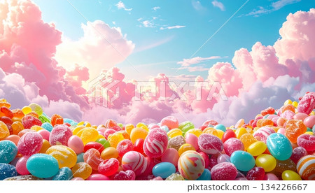 Easter-themed backgrounds are perfect for promotional backgrounds. 134226667