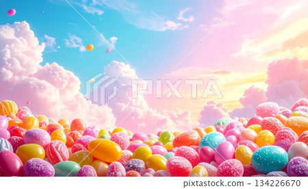 Easter-themed backgrounds are perfect for promotional backgrounds. 134226670