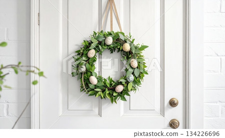 Easter-themed backgrounds are perfect for promotional backgrounds. 134226696