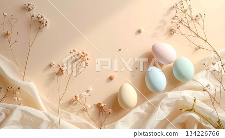 Easter-themed backgrounds are perfect for promotional backgrounds. 134226766