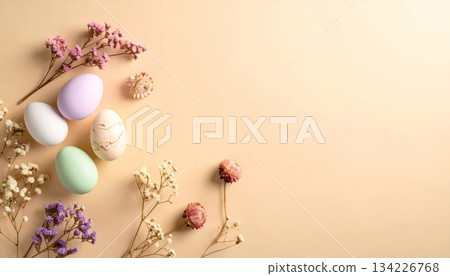 Easter-themed backgrounds are perfect for promotional backgrounds. 134226768