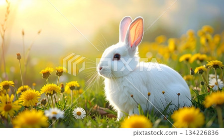 Easter-themed backgrounds are perfect for promotional backgrounds. 134226836
