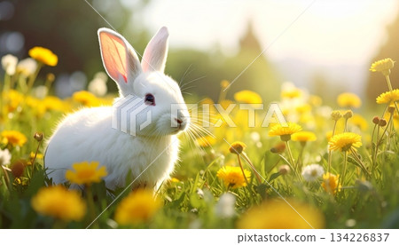 Easter-themed backgrounds are perfect for promotional backgrounds. 134226837