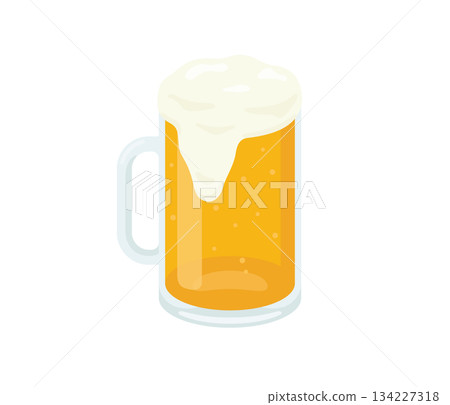 Beer, flat illustration 134227318