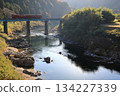Autumn Nagara River and Nagara River Railway - Tourist train Autumn Nagara River and Nagara River Railway - Tourist train 134227339