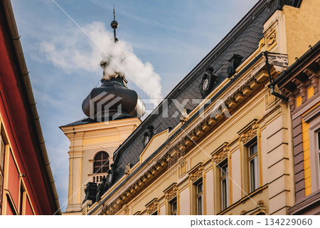 Historic Buildings in Sibiu and Lutheran Cathedral Historic Buildings in Sibiu and Lutheran Cathedral 134229060