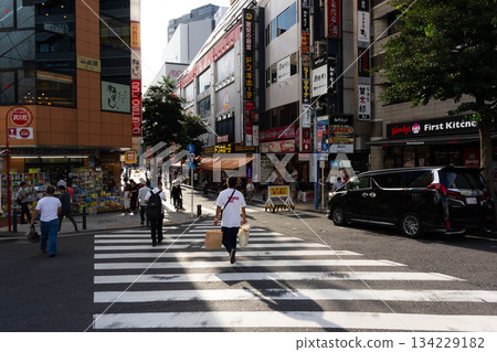 Parnard Street in front of Yokohama Station Parnard Street in front of Yokohama Station 134229182