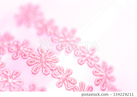 Lace flower background material 134229211