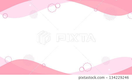 柔和色調波浪簡約商務背景框架 134229246