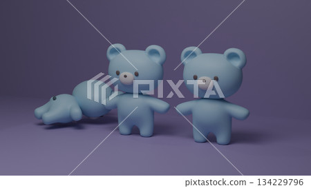 Dreamy cute light blue teddy bear Dreamy cute light blue teddy bear 134229796
