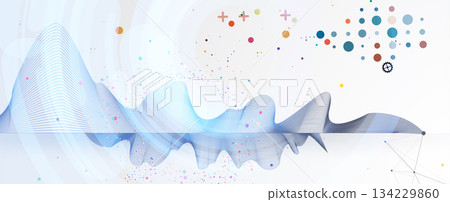 Technology and science banner or header. Connected neural cloud network Technology and science banner or header. Connected neural cloud network 134229860