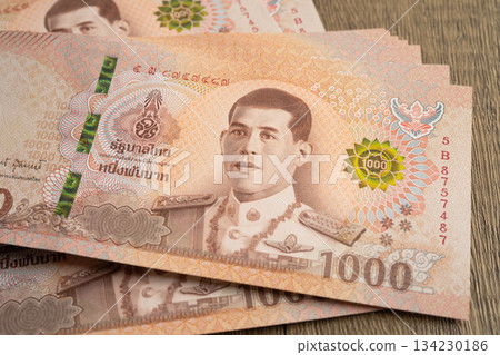 Thai baht banknote money, investment economy, accounting business and banking. Thai baht banknote money, investment economy, accounting business and banking. 134230186