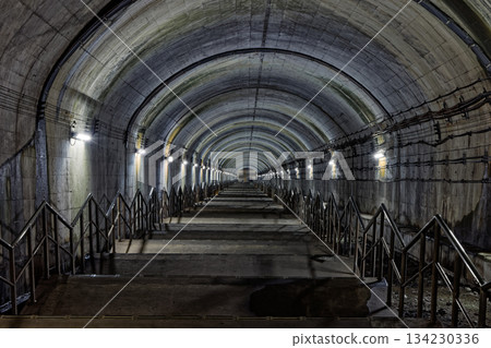 Stairs to the underground platform of Doai Station on the Joetsu Line Stairs to the underground platform of Doai Station on the Joetsu Line 134230336