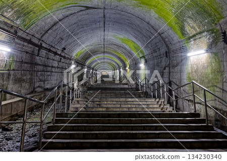 通往上越線土愛站地下站台的樓梯 134230340