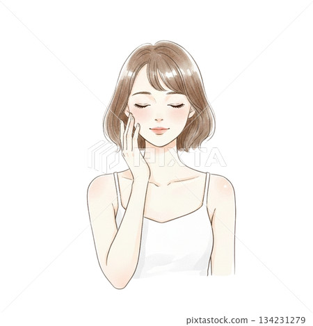 護膚美容女性裸露肌膚 134231279