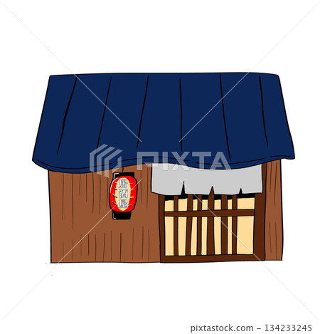 Simple izakaya front illustration Simple izakaya front illustration 134233245
