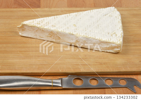 Brie Wedge and Knife Brie Wedge and Knife 134233302