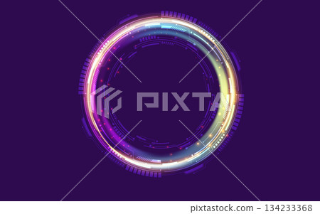Holographic Tech Portal Design Holographic Tech Portal Design 134233368