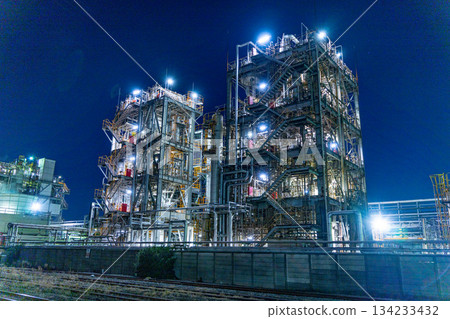 [Kanagawa Prefecture] Chidoricho, Kawasaki City, factory night view 134233432