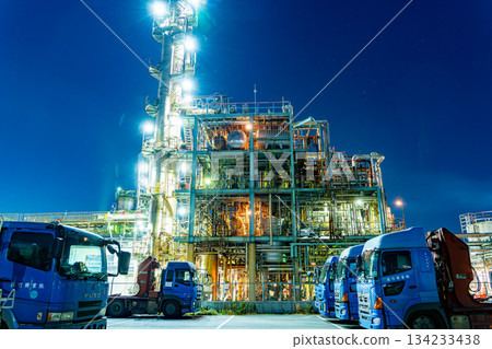 [Kanagawa Prefecture] Chidoricho, Kawasaki City, factory night view 134233438