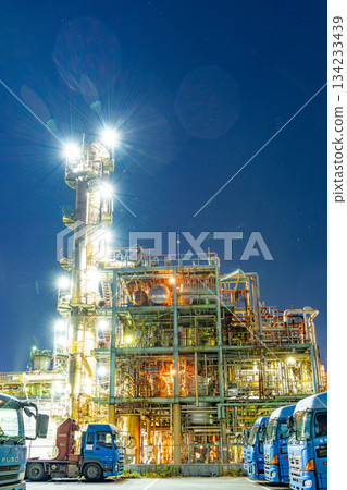 [Kanagawa Prefecture] Chidoricho, Kawasaki City, factory night view 134233439