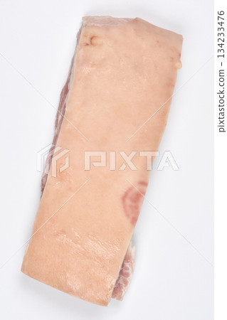 Raw Pork Belly with Skin Raw Pork Belly with Skin 134233476