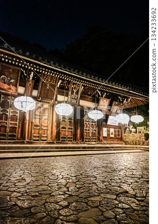 Nigatsudo Hall at night in Nara Nigatsudo Hall at night in Nara 134233692