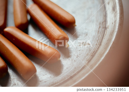 Close up grilled sausage Close up grilled sausage 134233951