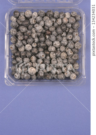 Top View of Fresh Blueberries 134234031