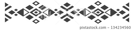 A black and white patterned border with squares and triangles A black and white patterned border with squares and triangles 134234560