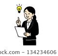 A woman with a business idea 02 134234606