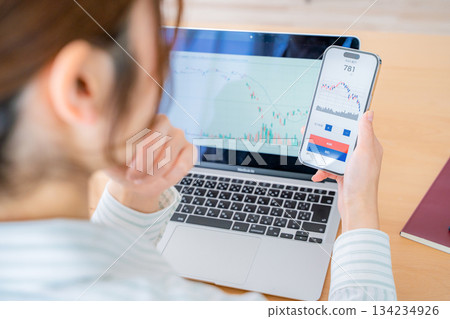 年輕女子炒股 134234926