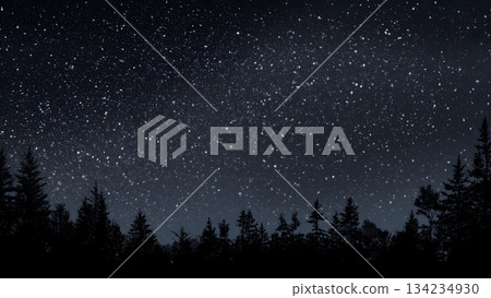 星空和森林背景(AI生成圖像) 星空和森林背景(AI生成圖像) 134234930