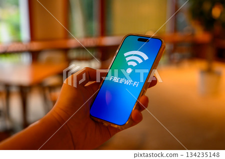 Free Wi-Fi connection on your smartphone Free Wi-Fi connection on your smartphone 134235148