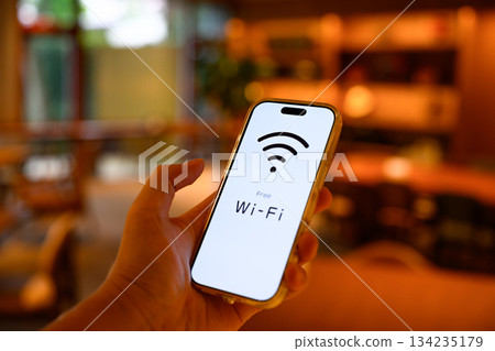 Connect your smartphone to free Wi-Fi 134235179
