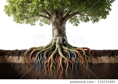 Dividend Portfolio as Tree with Income Canopy and Root System Dividend Portfolio as Tree with Income Canopy and Root System 134235883