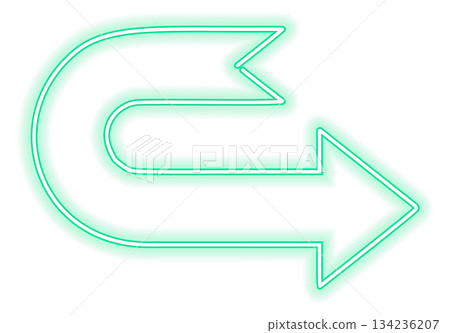 A green arrow pointing to the right 134236207