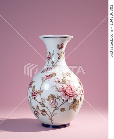 vase and vase on a white background vase and vase on a white background 134236802